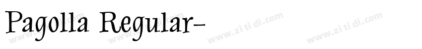 Pagolla Regular字体转换